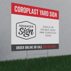 Coroplast sign